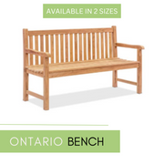 Ontario Teak Bench